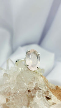 Anillo cuarzo rosa